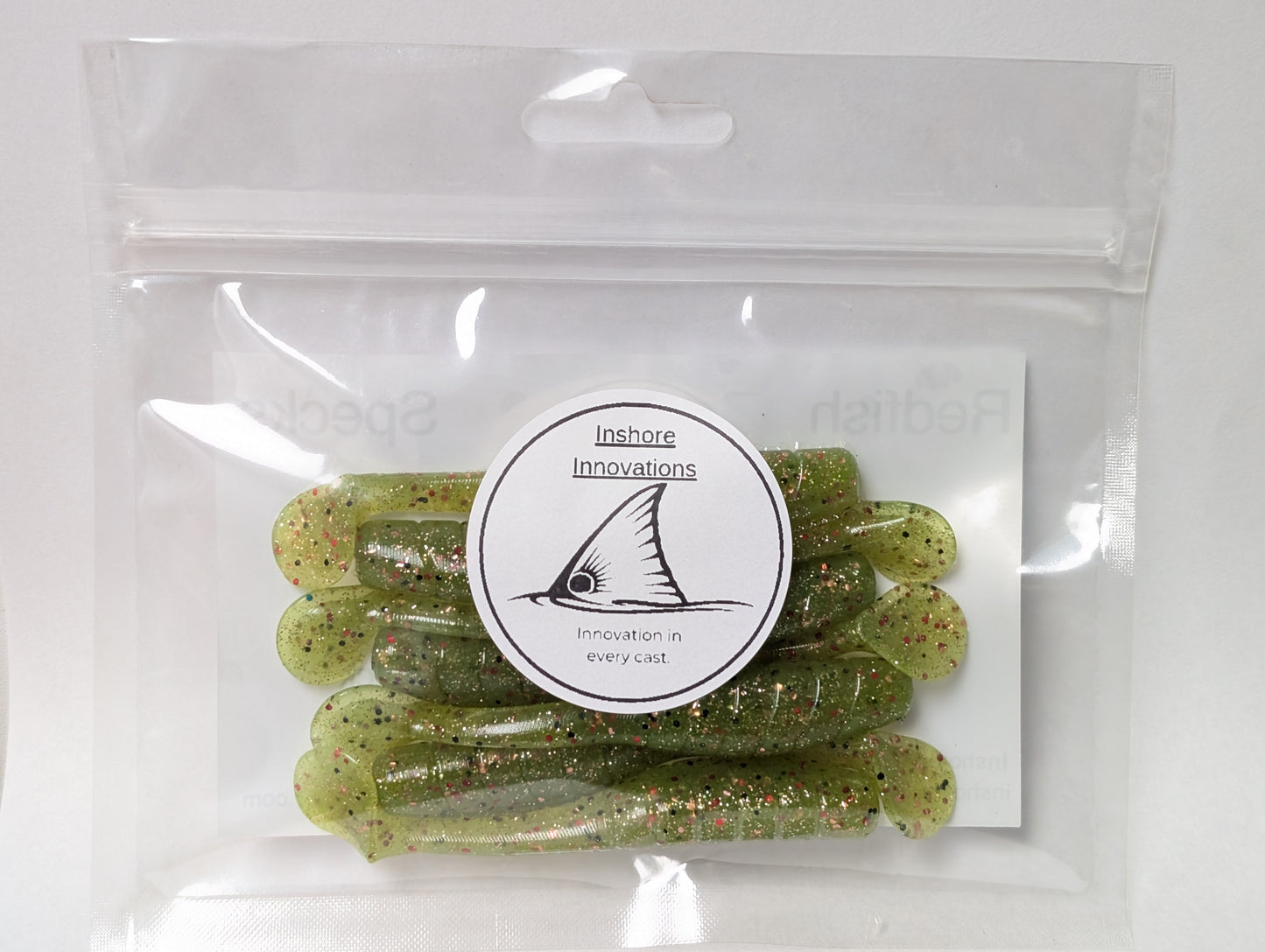 3.5" Mighty Mullet paddle tail 7-pack "Slimer"