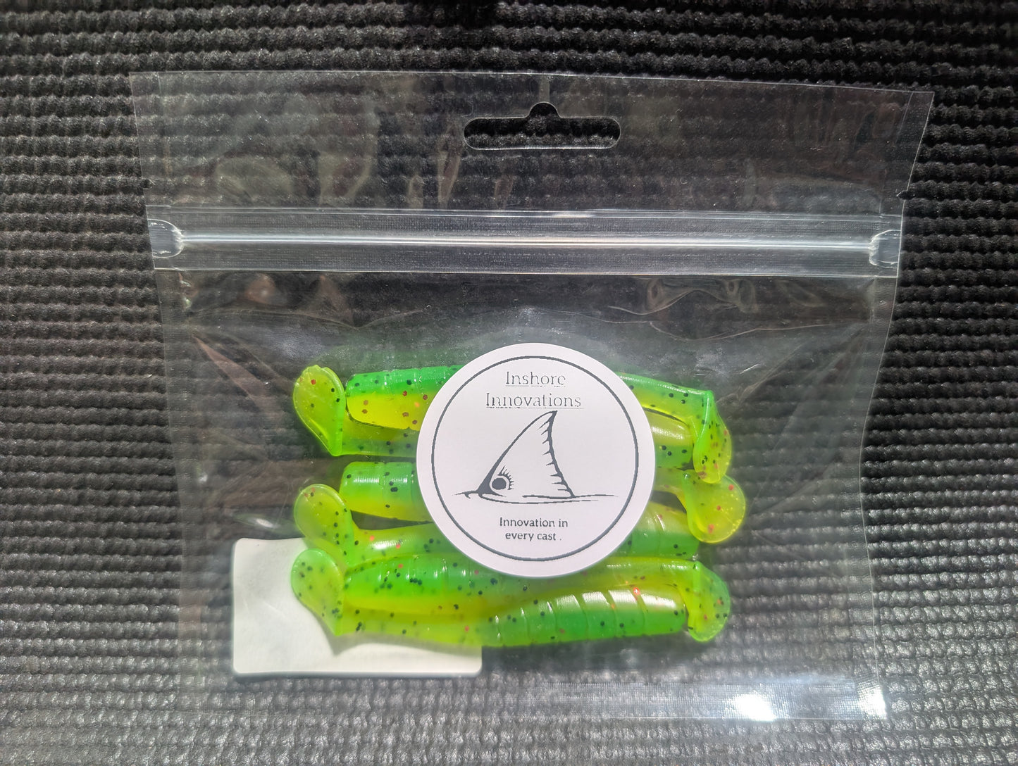 3.5" Mighty Mullet paddle tail 6-pack "Brussels Trout"