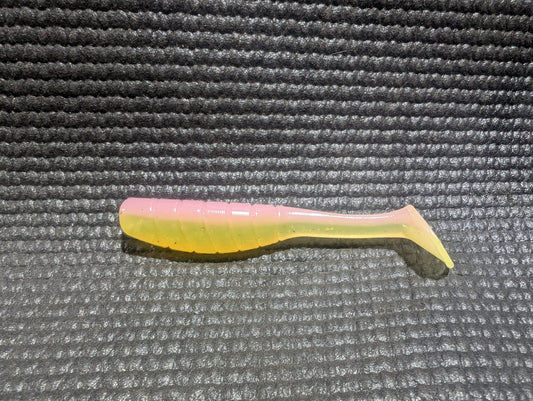 3.5" Mighty Mullet paddle tail 6-pack "Redfish Rampage"