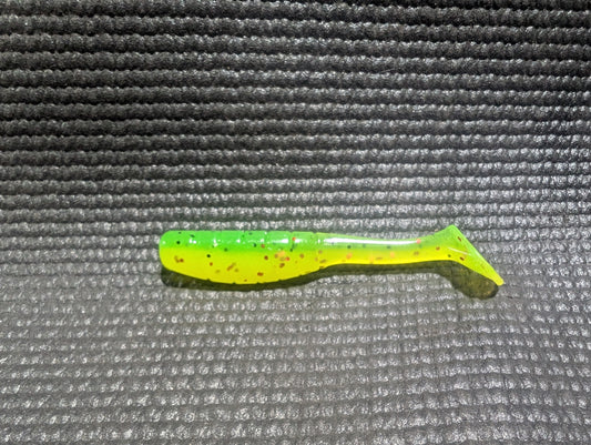 3.5" Mighty Mullet paddle tail 6-pack "Brussels Trout"