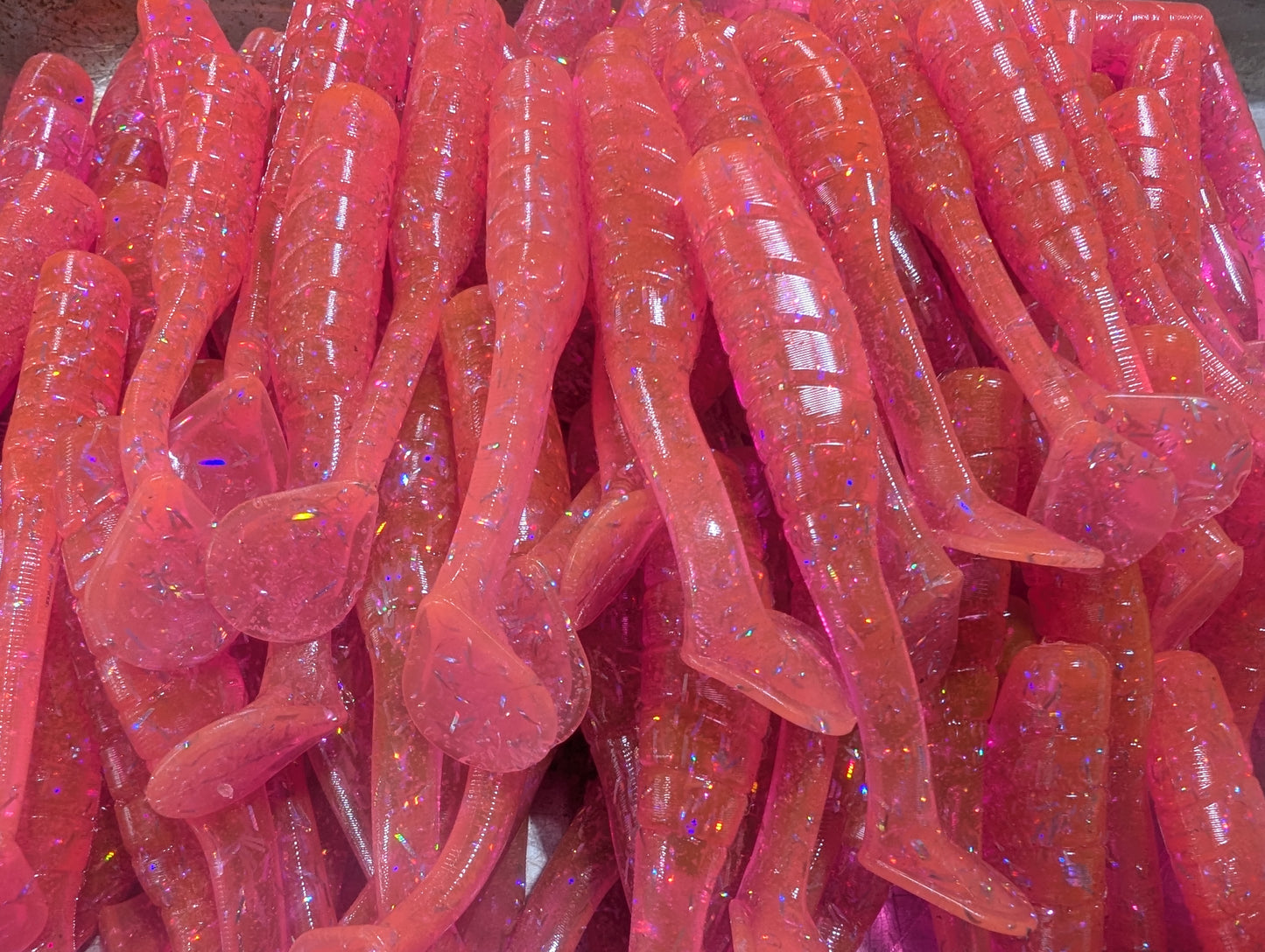 3.5" Mighty Mullet paddle tail 6-pack "Pink Lady"
