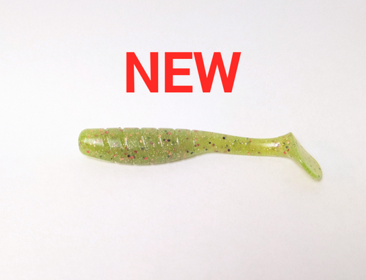 3.5" Mighty Mullet paddle tail 7-pack "Slimer"