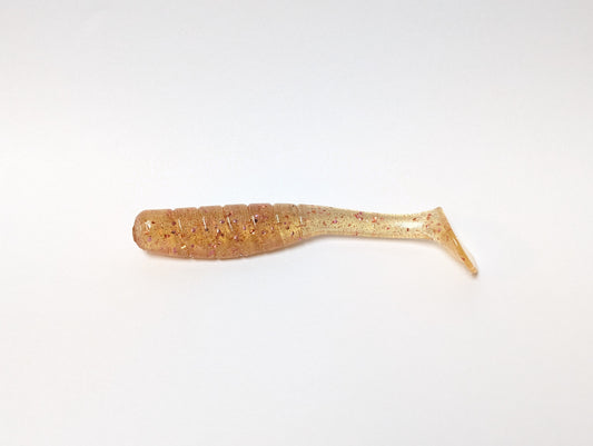 3.5" Mighty Mullet paddle tail 7-pack "Champagne Shad"