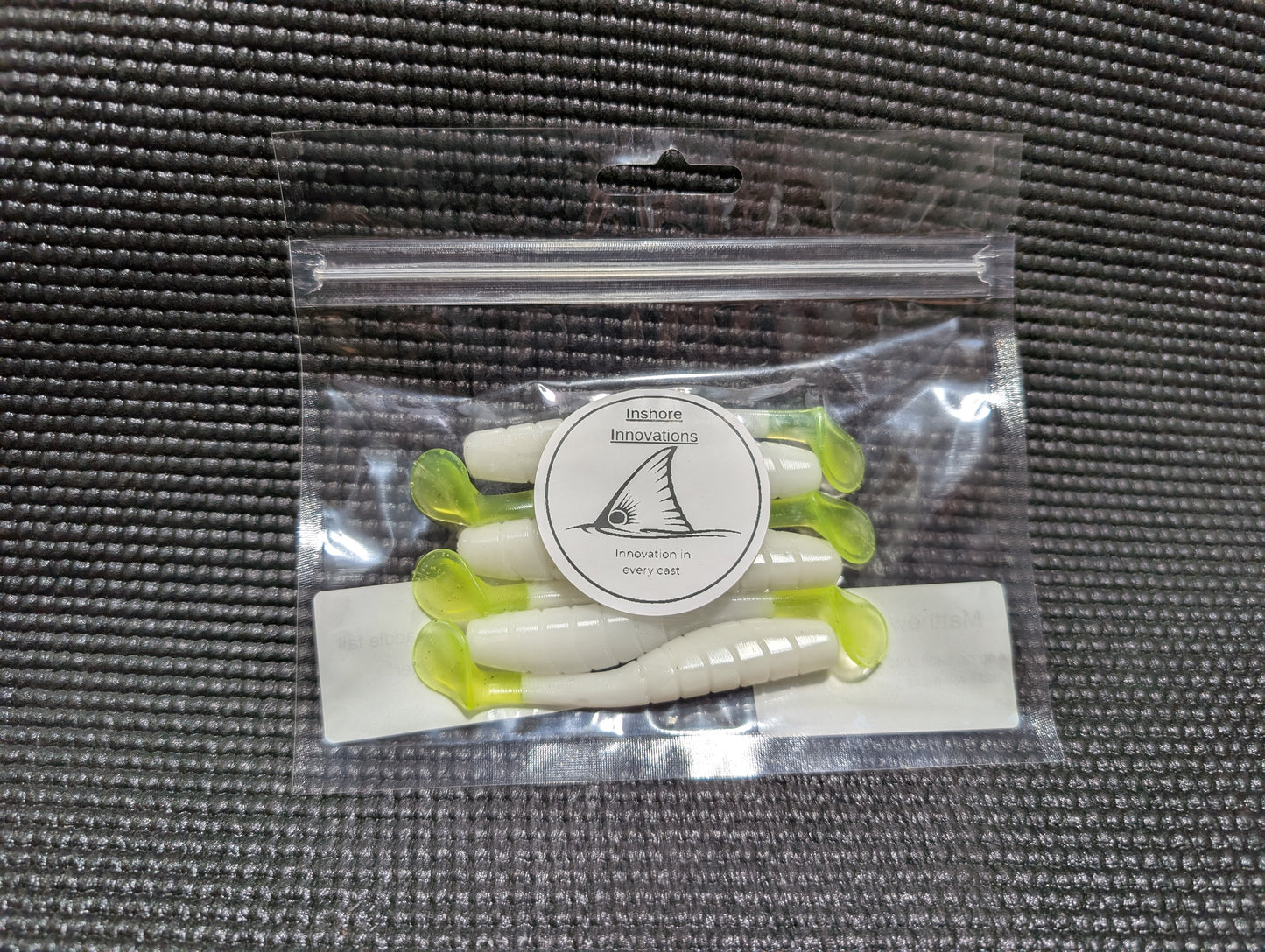 3.5" Mighty Mullet paddle tail 6-pack "Highlighter"