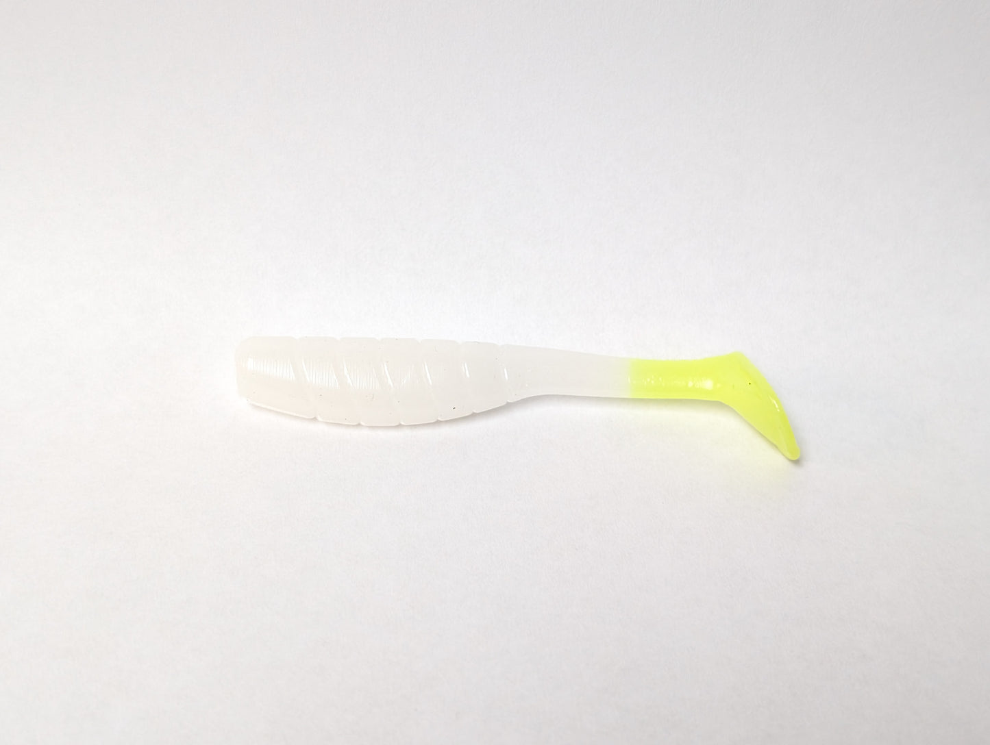 3.5" Mighty Mullet paddle tail 7-pack "Highlighter"