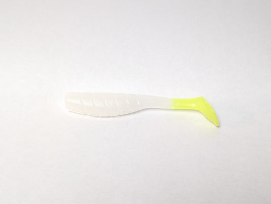 3.5" Mighty Mullet paddle tail 7-pack "Highlighter"